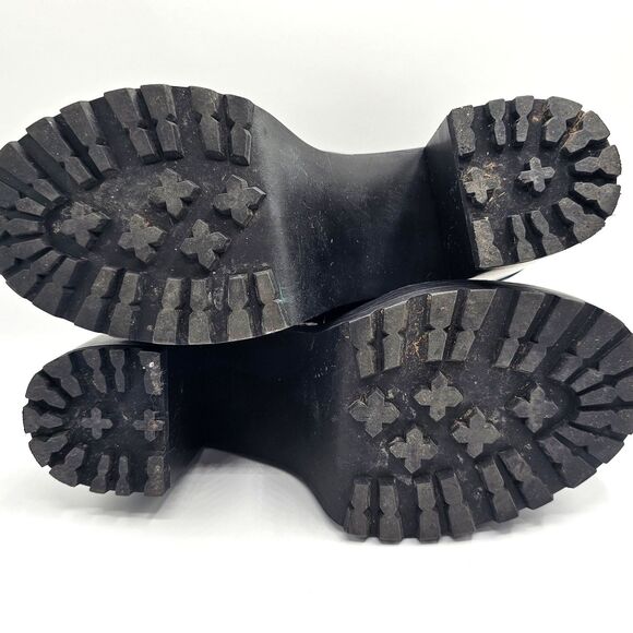 Madden Girl Kassidy Patent Platform Heel Penny Lug Loafers Black Women's 9 - Picture 11 of 11